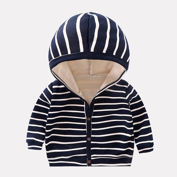jackets kids clothes boys girls coats and hooded striped plus velvet warm spring autumn children outwear wholesale, Blue;gray 
jackets kids clothes boys girls coats and hooded striped plus velvet warm spring autumn children outwear wholesale, Blue;gray