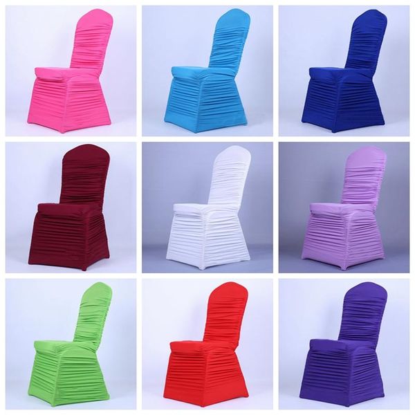chair covers colorful pleated lycra spandex cover ruffled banquet for wedding event party christmas decoration
chair covers colorful pleated lycra spandex cover ruffled banquet for wedding event party christmas decoration