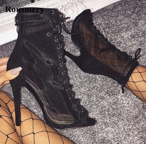 boots western style women fashion open toe mesh perspective gladiator short black nude lace-up high heel ankle
boots western style women fashion open toe mesh perspective gladiator short black nude lace-up high heel ankle