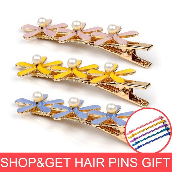 hair clips & barrettes gold enamel flower pins with pearl clip pin for women hairpin bridal wedding metal headband jewelry, Golden;silver
hair clips & barrettes gold enamel flower pins with pearl clip pin for women hairpin bridal wedding metal headband jewelry, Golden;silver