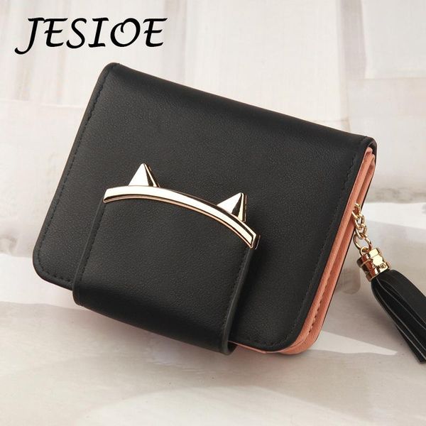 wallets women wallet leather cute female tassel purse mini hasp card coin luxury short slim small cat for mobile phone bag, Red;black
wallets women wallet leather cute female tassel purse mini hasp card coin luxury short slim small cat for mobile phone bag, Red;black