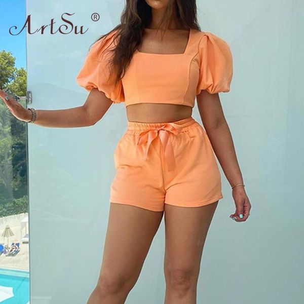 women's tracksuits womens loungewear set square collar short puff sleeve crop and shorts two piece summer white purple casual outf, Gray
women's tracksuits womens loungewear set square collar short puff sleeve crop and shorts two piece summer white purple casual outf, Gray