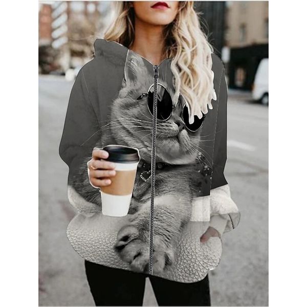 wonderful 3d printing zipper hoodied& sweatshirts jacket sports fall & winter regular coat loose active streetwear long sleeve print going o, Black
wonderful 3d printing zipper hoodied& sweatshirts jacket sports fall & winter regular coat loose active streetwear long sleeve print going o, Black
