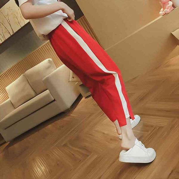 summer large size loose women capris high waist ankle length thin 200 jin fat sister slimming casual sports female, Black;white
summer large size loose women capris high waist ankle length thin 200 jin fat sister slimming casual sports female, Black;white