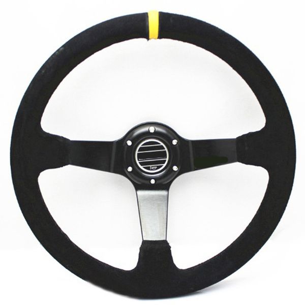 350mm suede leather racing steering wheel universal yellow pink stripe car sport steering wheel aluminum frame with logo
350mm suede leather racing steering wheel universal yellow pink stripe car sport steering wheel aluminum frame with logo