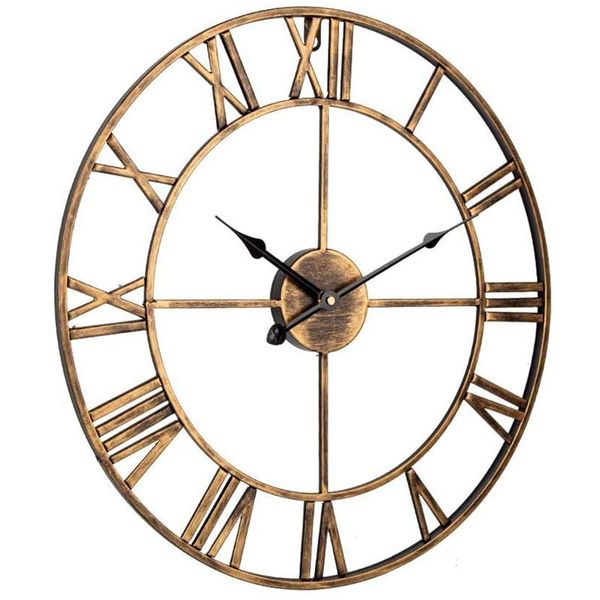 other clocks & accessories wall clock,retro analog golden metal clock ancient roman numeral style silent quartz movement for home decor
other clocks & accessories wall clock,retro analog golden metal clock ancient roman numeral style silent quartz movement for home decor