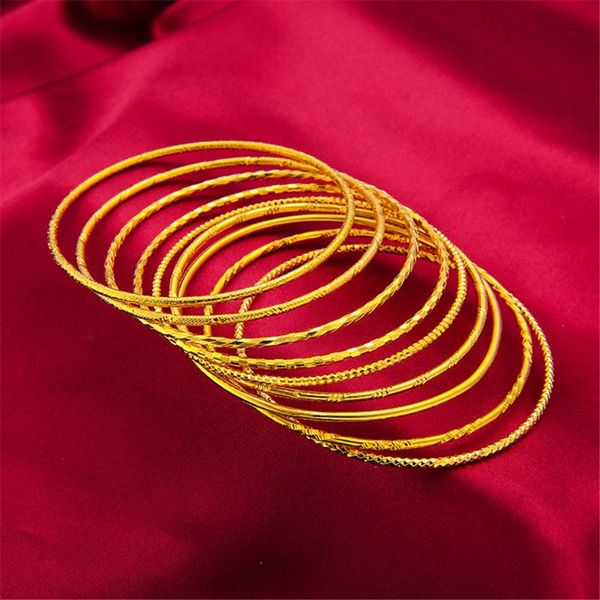bangle 24k gold gp bangles for women 60/65 mm thin cuff & bracelet wristband pulseira wedding jewelry accessories party gifts, Black
bangle 24k gold gp bangles for women 60/65 mm thin cuff & bracelet wristband pulseira wedding jewelry accessories party gifts, Black