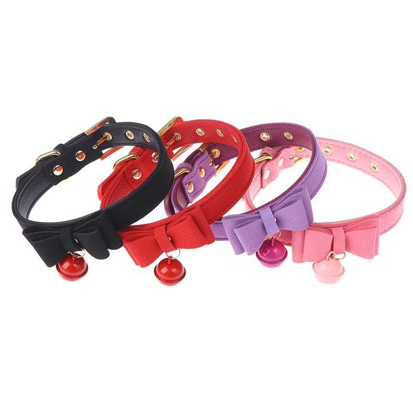 dog collars & leashes bowknot cat collar pu leather bells necklace adjustable small puppy kitten pet accessories
dog collars & leashes bowknot cat collar pu leather bells necklace adjustable small puppy kitten pet accessories