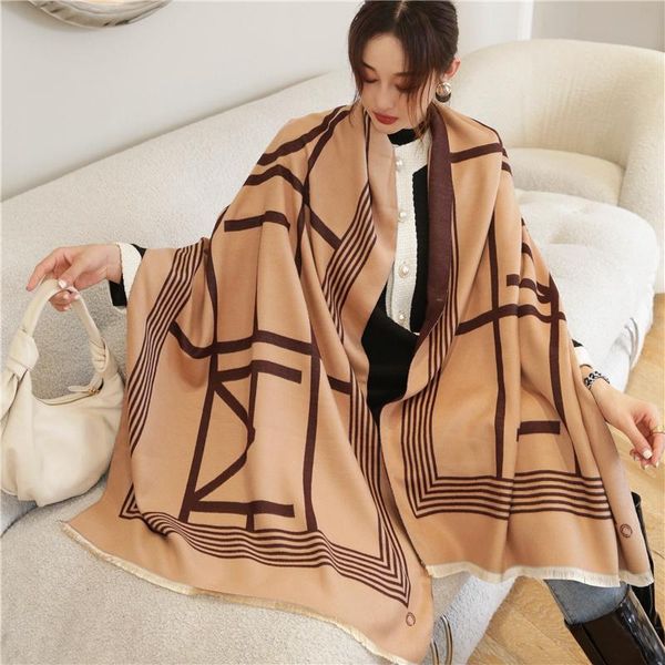 scarves 2021 thick warm blanket winter scarf women cashmere pashmina shawls design luxury striped print bufanda hijab wraps lady shawl, Blue;gray
scarves 2021 thick warm blanket winter scarf women cashmere pashmina shawls design luxury striped print bufanda hijab wraps lady shawl, Blue;gray