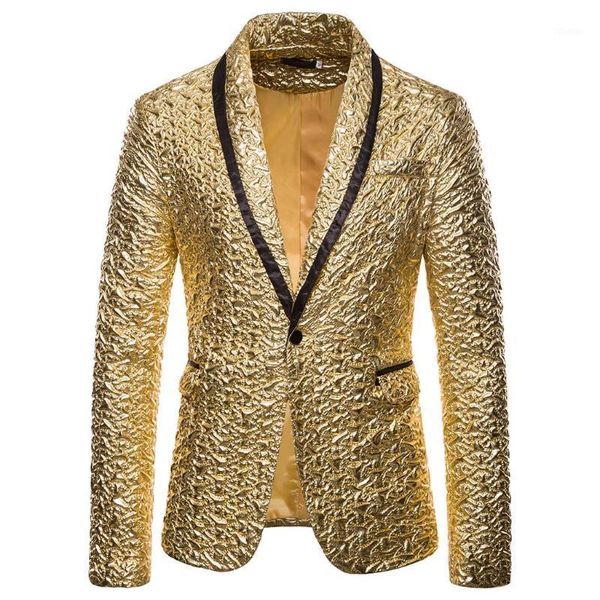 men's suits & blazers puimentiua casual single button blazer sequins long sleeve bronze pleated party set costume, White;black
men's suits & blazers puimentiua casual single button blazer sequins long sleeve bronze pleated party set costume, White;black