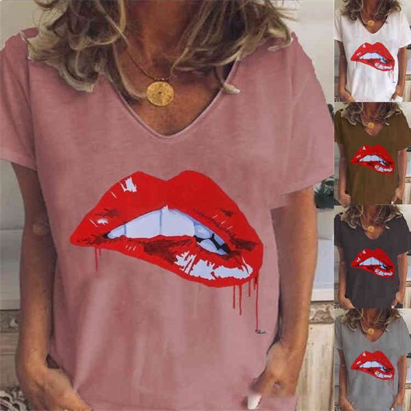women's t-shirt womens designer tshirts summer print v neck short sleeve loose breathable woman casual solid color female tees a083, White
women's t-shirt womens designer tshirts summer print v neck short sleeve loose breathable woman casual solid color female tees a083, White