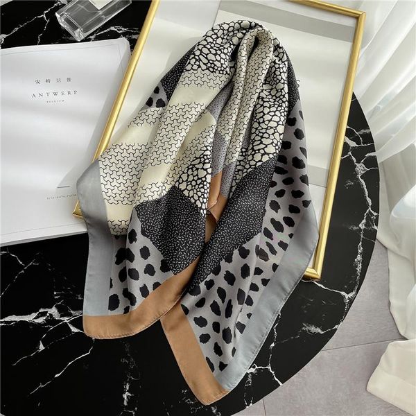 scarves summer silk square scarf women fashion neck hairband shawl lady wrap spring neckerchief bandana leopard plaid 2021, Blue;gray
scarves summer silk square scarf women fashion neck hairband shawl lady wrap spring neckerchief bandana leopard plaid 2021, Blue;gray