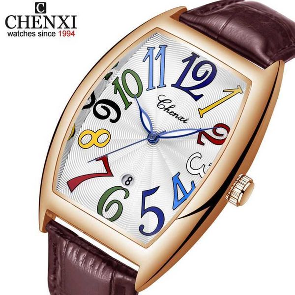 men watches brand luxury chenxi tonneau quartz watch men's leather waterproof 30m business fashion date male clock 210728, Slivery;brown
men watches brand luxury chenxi tonneau quartz watch men's leather waterproof 30m business fashion date male clock 210728, Slivery;brown
