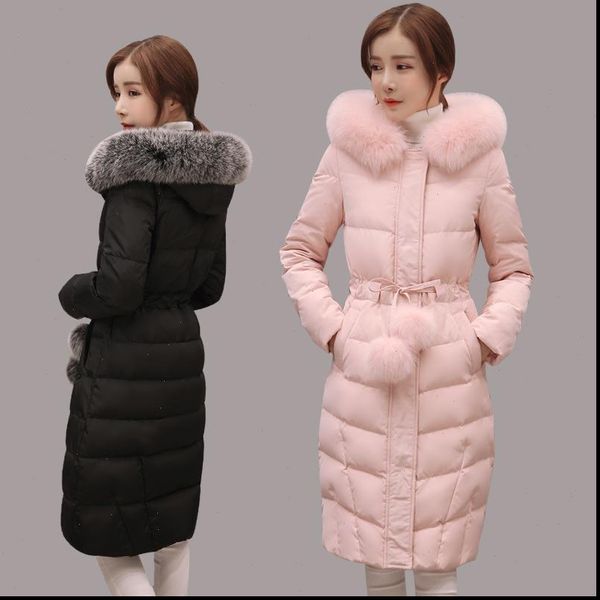 winter jacket women parkas for coat fashion female down jacket with a hood large faux fur collar coat 2021 autumn outwear ladies, Black
winter jacket women parkas for coat fashion female down jacket with a hood large faux fur collar coat 2021 autumn outwear ladies, Black