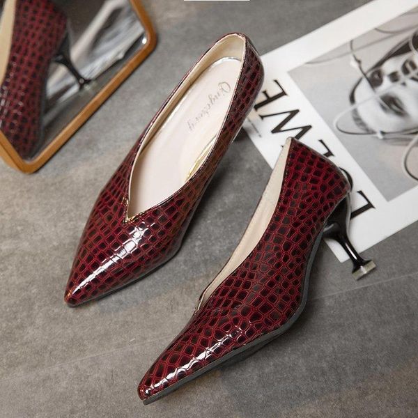 dress shoes stilettos women snake pattern patent leather high heels rhinestone pumps pointed toe ladies shoe zapatos mujer, Black
dress shoes stilettos women snake pattern patent leather high heels rhinestone pumps pointed toe ladies shoe zapatos mujer, Black