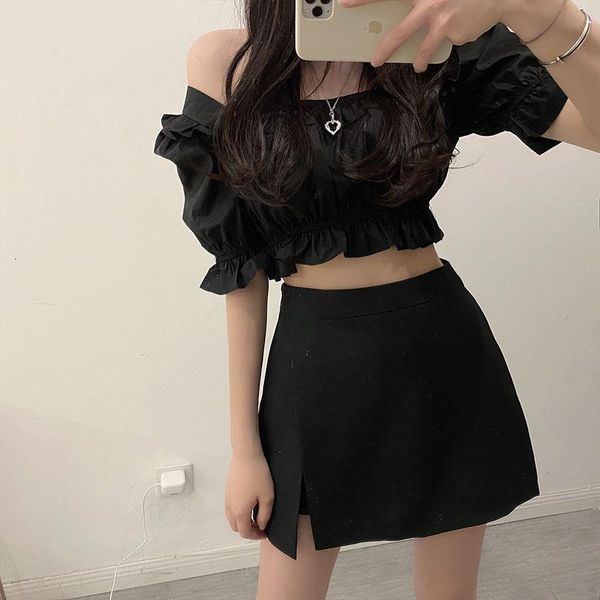 femme womens crop 2021 summer korean style solid color puff short sleeve black shirt women vintage blouses x1400, White
femme womens crop 2021 summer korean style solid color puff short sleeve black shirt women vintage blouses x1400, White