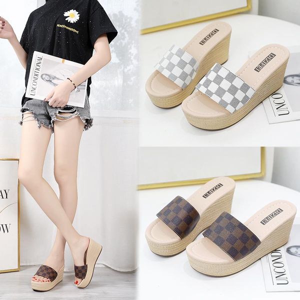 2021 summer women slipper wedges slides outside platform heels slides fashion lady shoes size 35-40, Black
2021 summer women slipper wedges slides outside platform heels slides fashion lady shoes size 35-40, Black