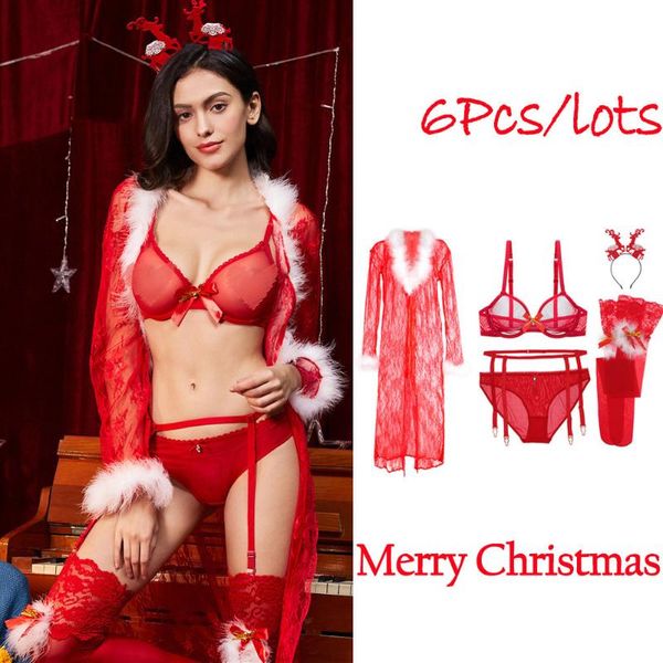 bras sets merry christmas lady bra underwear garter stockings antler headband robe 6 pieces of the birth year red suit, Red;black
bras sets merry christmas lady bra underwear garter stockings antler headband robe 6 pieces of the birth year red suit, Red;black
