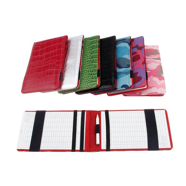 golf training aids 1pc pu scorecard holder keeper score wallet yard book cover pocketbook scoring with 2 cards & 1 pencil gift
golf training aids 1pc pu scorecard holder keeper score wallet yard book cover pocketbook scoring with 2 cards & 1 pencil gift