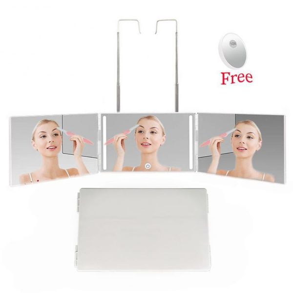 eyebrow tools & stencils trifold mirror built-in led light three-sided retractable hanging folding cutting beauty
eyebrow tools & stencils trifold mirror built-in led light three-sided retractable hanging folding cutting beauty