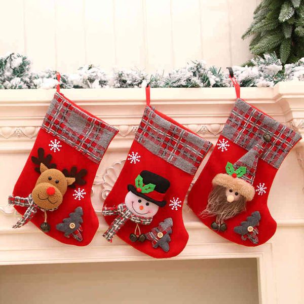 christmas new medium size three-dimensional socks gift bag flannelette plaid garter bell ornament
christmas new medium size three-dimensional socks gift bag flannelette plaid garter bell ornament