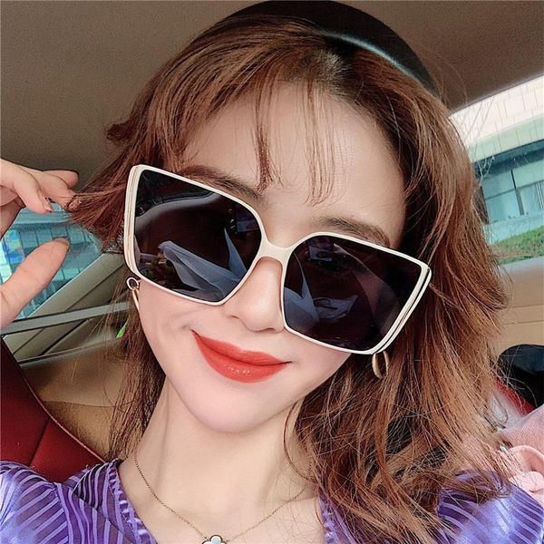 sunglasses vintage big frame trendy gradient square women fashion designer black sun glasses female oversize shades, White;black
sunglasses vintage big frame trendy gradient square women fashion designer black sun glasses female oversize shades, White;black