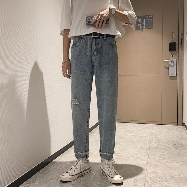 men's jeans summer ripped slim fashion casual blue straight men streetwear hip-hop hole denim trousers mens s-3xl
men's jeans summer ripped slim fashion casual blue straight men streetwear hip-hop hole denim trousers mens s-3xl