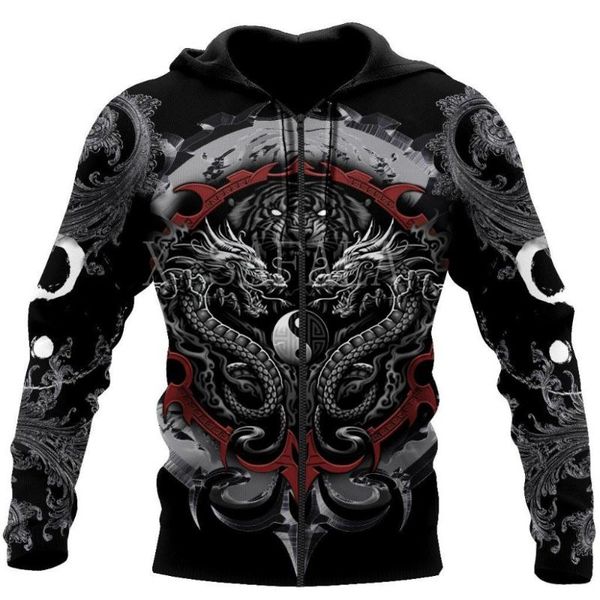 men's hoodies & sweatshirts dragon tiger yin and yang 3d print hoodie man women harajuku outwear zipper pullover sweatshirt casual ja, Black
men's hoodies & sweatshirts dragon tiger yin and yang 3d print hoodie man women harajuku outwear zipper pullover sweatshirt casual ja, Black