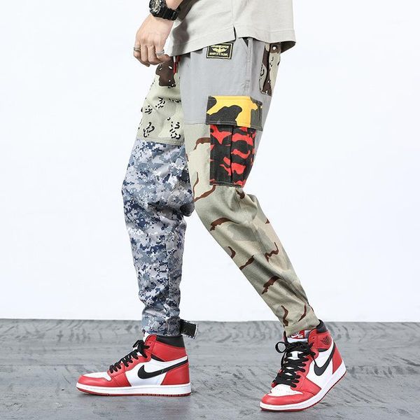 men's casual pants men loose camouflage trousers nine minutes of pocket elastic waist jeans, Blue
men's casual pants men loose camouflage trousers nine minutes of pocket elastic waist jeans, Blue