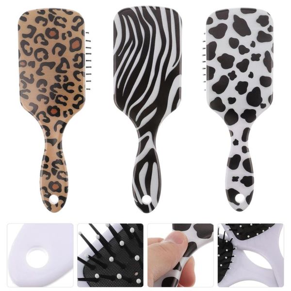 hair brushes 3pcs portable combs airbag scalp cushion styling, Silver