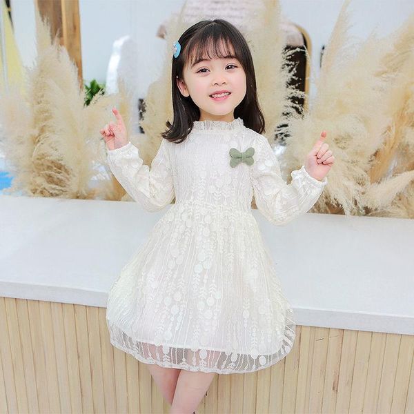 girl's dresses autumn spring girls long-sleeved white lace dress baby kids korean style princess fluffy yarn party 2 4 6 8 y, Red;yellow
girl's dresses autumn spring girls long-sleeved white lace dress baby kids korean style princess fluffy yarn party 2 4 6 8 y, Red;yellow