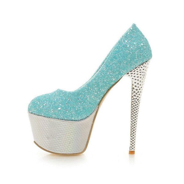 dress shoes women's super high heels night club round toe woman pumps blue pink pu leather single, Black
dress shoes women's super high heels night club round toe woman pumps blue pink pu leather single, Black
