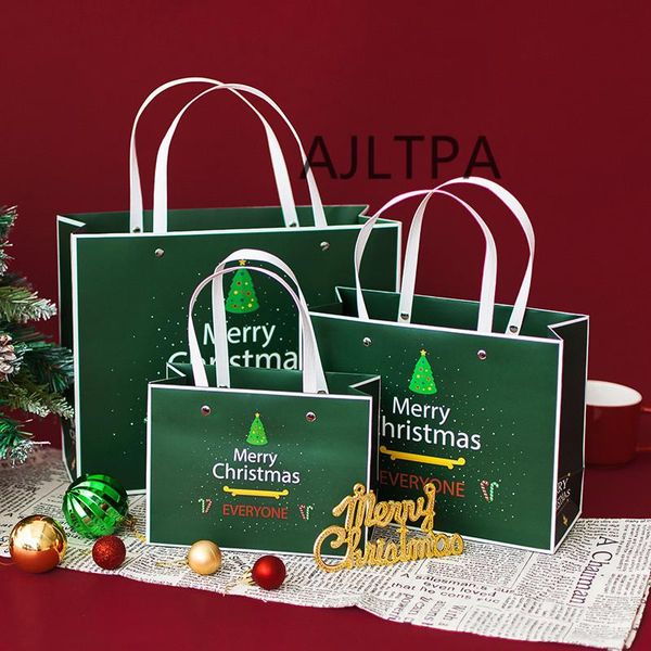gift wrap 100pcs/lot creative christmas tree gifts bag portable paper bags retro rivets decoration ct0302
gift wrap 100pcs/lot creative christmas tree gifts bag portable paper bags retro rivets decoration ct0302
