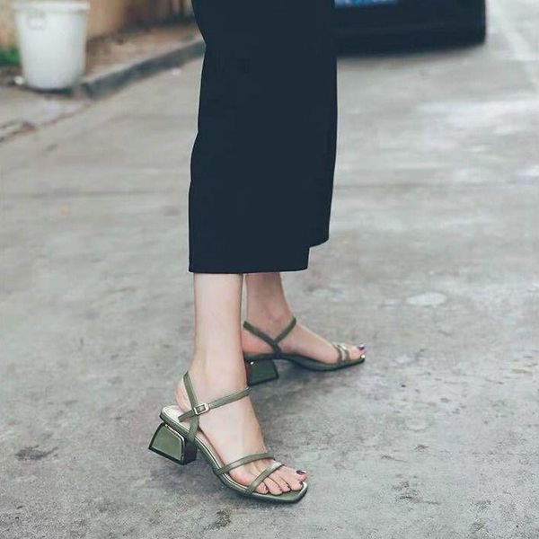 sandals thick heel female fairy style 2021 summer women's shoes mid-heel all-match word with roman high heels, Black
sandals thick heel female fairy style 2021 summer women's shoes mid-heel all-match word with roman high heels, Black