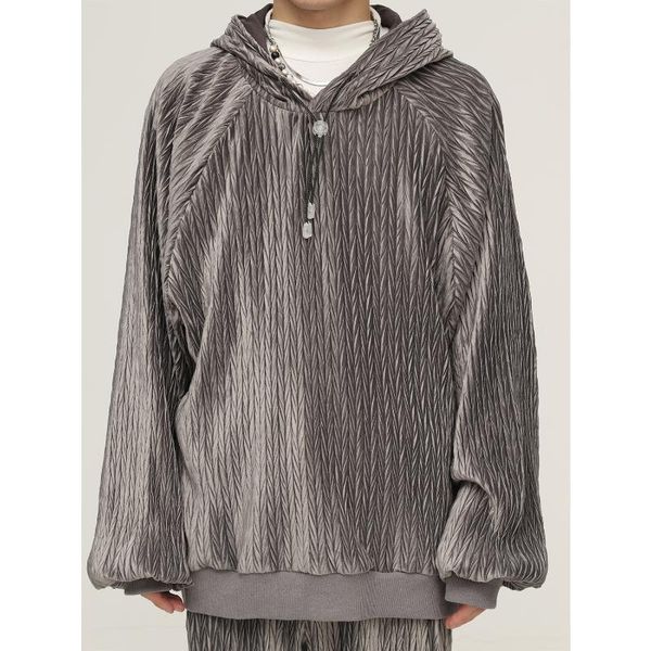 men's hoodies & sweatshirts autumn korean hoodie three-dimensional woven embossed cashmere loose casual suit for men, Black
men's hoodies & sweatshirts autumn korean hoodie three-dimensional woven embossed cashmere loose casual suit for men, Black
