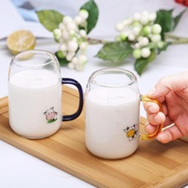 250ml/400ml cartoon cute cow pattern heatproof glass mug transparent milk juice coffee cups scale cup for students kids gift
250ml/400ml cartoon cute cow pattern heatproof glass mug transparent milk juice coffee cups scale cup for students kids gift