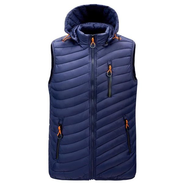 men's vests gilet with pockets removable hat for men winter puffer casual male sleeveless hoodie military bodywarmer heren homme, Black;white
men's vests gilet with pockets removable hat for men winter puffer casual male sleeveless hoodie military bodywarmer heren homme, Black;white