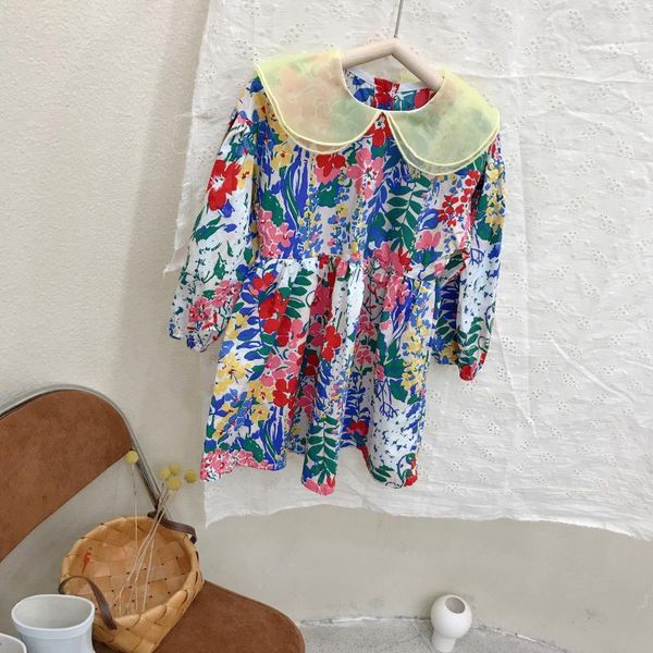 girl's dresses kids long sleeve girls flower printed mesh princess dress spring clothing 1-6 years girl elegant outfits, Red;yellow
girl's dresses kids long sleeve girls flower printed mesh princess dress spring clothing 1-6 years girl elegant outfits, Red;yellow