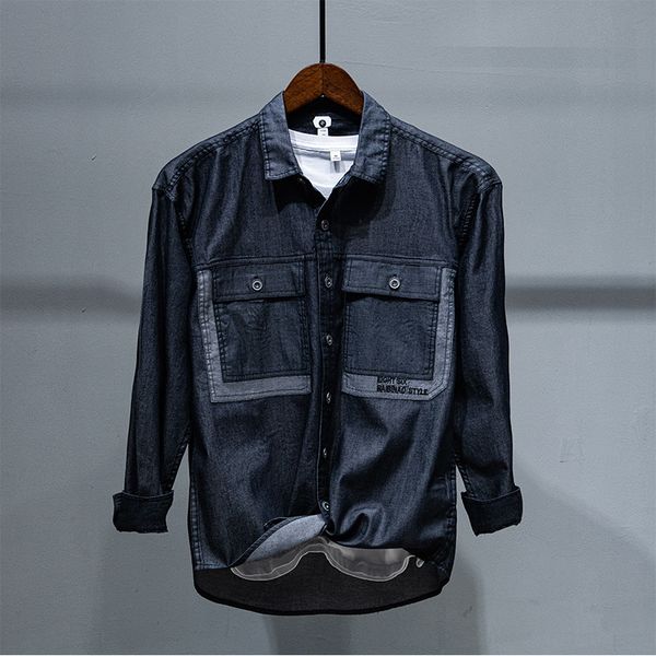 2021 new 100% long-sleeved brand cotton shirt denim black spring shirts for men fashion men's clothes camisa chemise b4je, White;black
2021 new 100% long-sleeved brand cotton shirt denim black spring shirts for men fashion men's clothes camisa chemise b4je, White;black