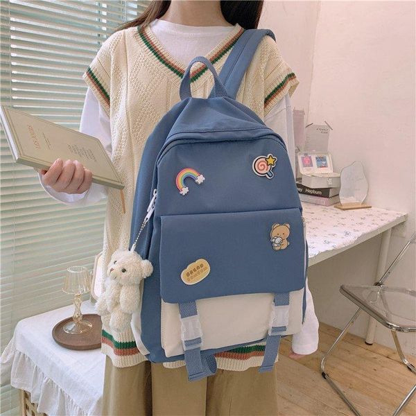 backpack college style color matching literary soft girl student schoolbag sweet cute cartoon sticker
backpack college style color matching literary soft girl student schoolbag sweet cute cartoon sticker