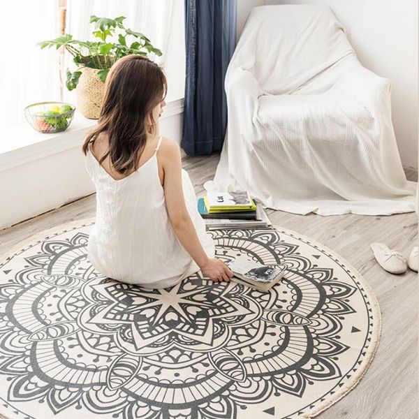 carpets nordic morocco round carpet bedroom boho tassel cotton rug hand woven national classic tapestry sofa cushion tatami floor mats
carpets nordic morocco round carpet bedroom boho tassel cotton rug hand woven national classic tapestry sofa cushion tatami floor mats