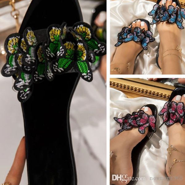 2022 butterfly sandals for womens slippers designer flat shoes wholesale, Black
2022 butterfly sandals for womens slippers designer flat shoes wholesale, Black