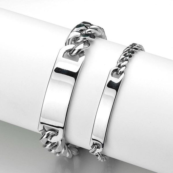 link, chain men bracelets stainless steel charm fashion custom made on hand nameplate bracelet hip hop jewelry, Black
link, chain men bracelets stainless steel charm fashion custom made on hand nameplate bracelet hip hop jewelry, Black