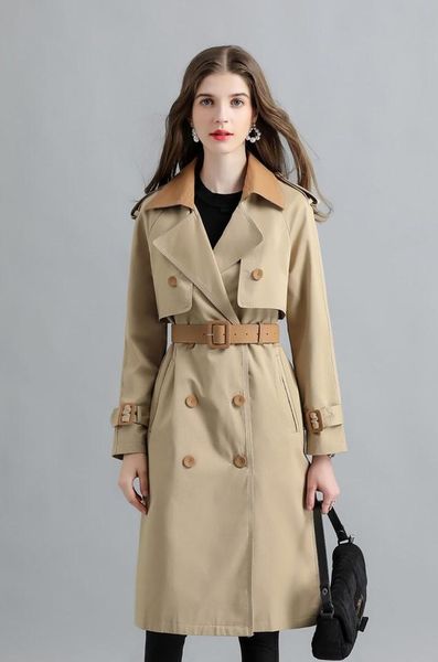 women's trench coats obrix female casual style streetwear american europe v-neck full sleeve double breasted outerwear for women, Tan;black
women's trench coats obrix female casual style streetwear american europe v-neck full sleeve double breasted outerwear for women, Tan;black