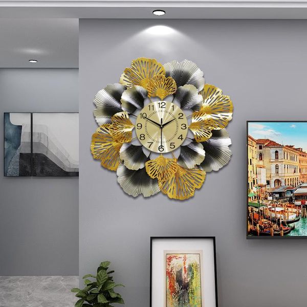 wall clocks ginkgo leaf creative clock european style light luxury living room american simple home decoration art
wall clocks ginkgo leaf creative clock european style light luxury living room american simple home decoration art