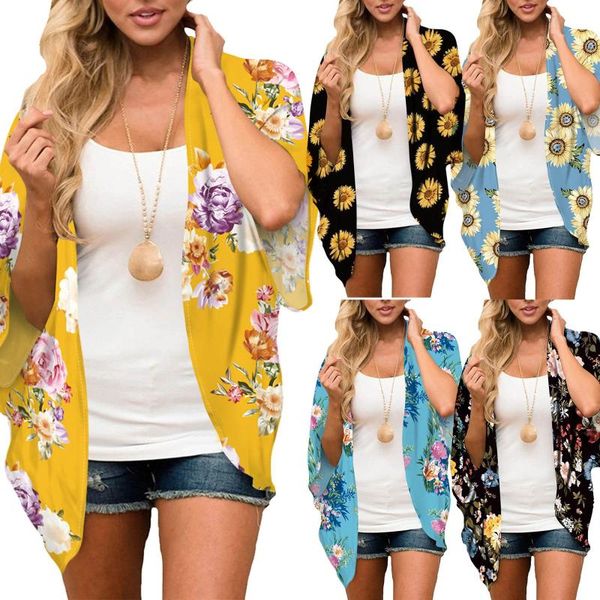 women's swimwear jaycosin cover up print half sleeve shawl chiffon kimono beach cardigan bikini wrap beachwear outdoor anti-uv, White;black
women's swimwear jaycosin cover up print half sleeve shawl chiffon kimono beach cardigan bikini wrap beachwear outdoor anti-uv, White;black