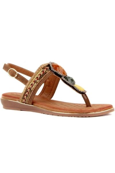sandals brown, Black