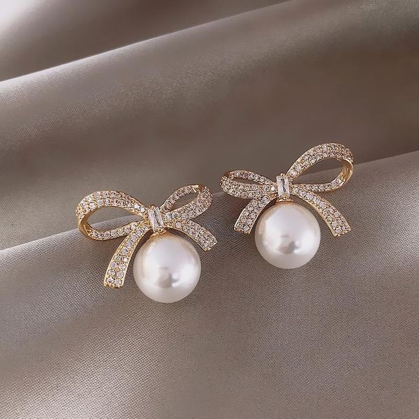 stud high sense korean fashion sweet cute exquisite zircon bow pearl earrings for women girl student party jewelry 2s001, Golden;silver
stud high sense korean fashion sweet cute exquisite zircon bow pearl earrings for women girl student party jewelry 2s001, Golden;silver