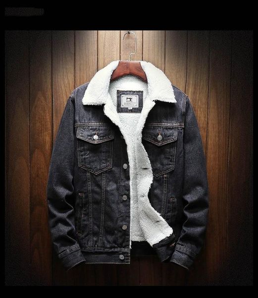 men's jackets 2021 plus size wool lining thickened winter denim jacket warm, Black;brown
men's jackets 2021 plus size wool lining thickened winter denim jacket warm, Black;brown