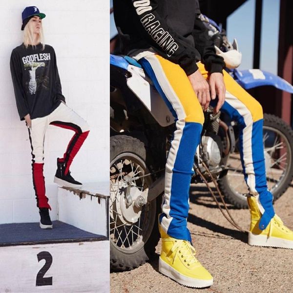 wholesale pants street fear pants color men's side matching retro trousers zipper designer god joggers of fog high mivbg, Black
wholesale pants street fear pants color men's side matching retro trousers zipper designer god joggers of fog high mivbg, Black